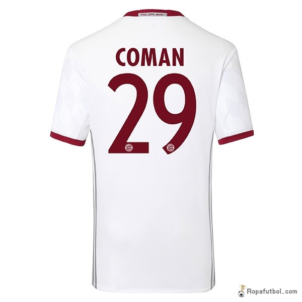 Camiseta Bayern de Múnich Replica Tercera Ropa Coman 2016/17 Blanco